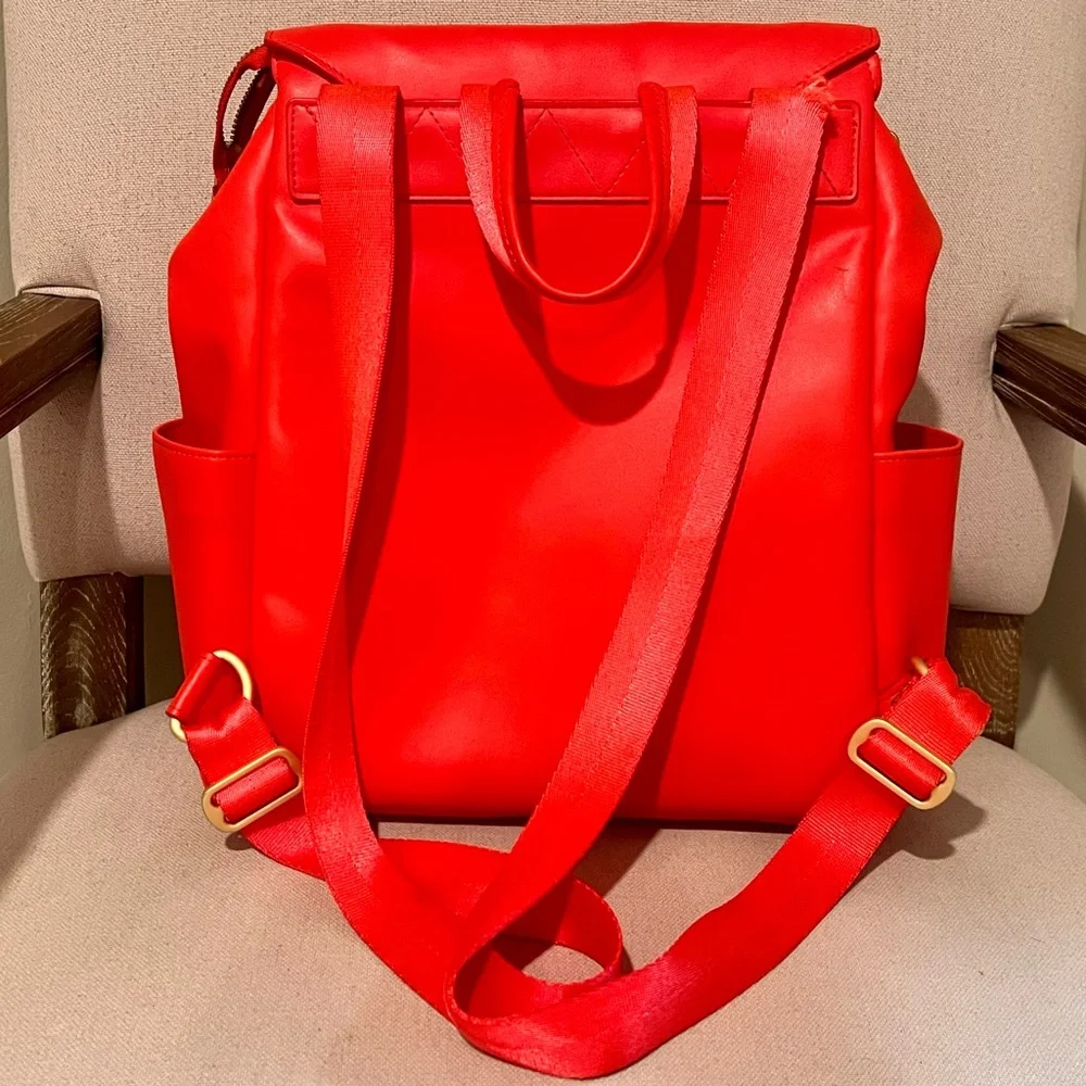 Coral Red mini classic ll freshly picked diaper bag backpack **flaw**